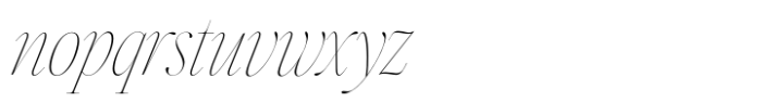 Silver Point Thin Italic Font LOWERCASE