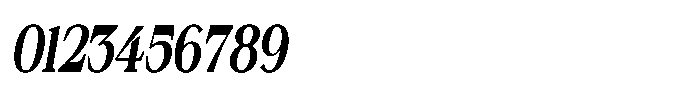 Silvera Text Black Condensed Italic Font OTHER CHARS