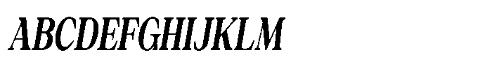 Silvera Text Black Condensed Italic Font UPPERCASE