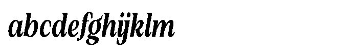 Silvera Text Black Condensed Italic FONT