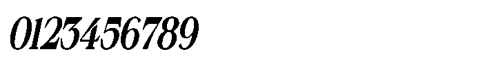 Silvera Text Black Condensed Slanted Font OTHER CHARS