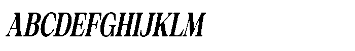 Silvera Text Black Condensed Slanted Font UPPERCASE