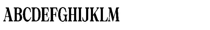 Silvera Text Black Condensed Font UPPERCASE
