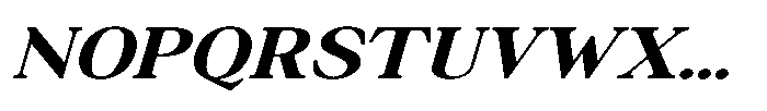 Silvera Text Black Expanded Italic Font UPPERCASE