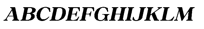 Silvera Text Black Expanded Slanted Font UPPERCASE