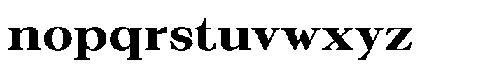 Silvera Text Black Expanded Font LOWERCASE