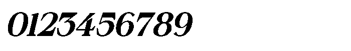 Silvera Text Black Italic Font OTHER CHARS