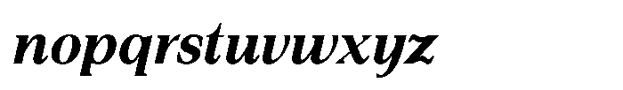 Silvera Text Black Italic Font LOWERCASE
