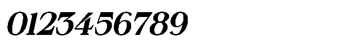 Silvera Text Black Slanted Font OTHER CHARS