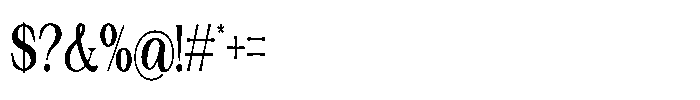 Silvera Text Bold Condensed Font OTHER CHARS