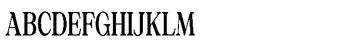 Silvera Text Bold Condensed Font UPPERCASE