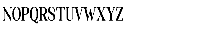 Silvera Text Bold Condensed Font UPPERCASE