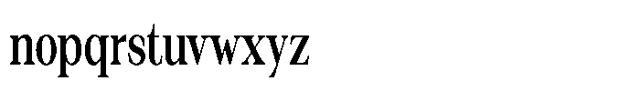 Silvera Text Bold Condensed Font LOWERCASE