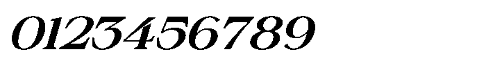 Silvera Text Bold Expanded Italic Font OTHER CHARS