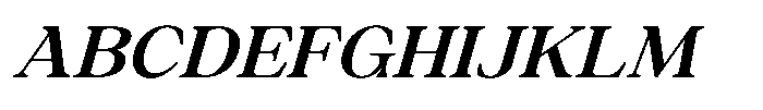 Silvera Text Bold Expanded Italic Font UPPERCASE