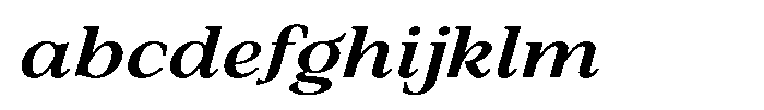 Silvera Text Bold Expanded Italic FONT