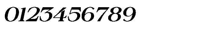 Silvera Text Bold Expanded Slanted Font OTHER CHARS