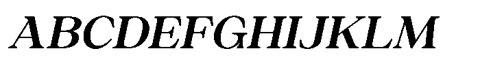 Silvera Text Bold Expanded Slanted Font UPPERCASE