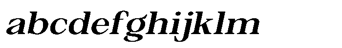Silvera Text Bold Expanded Slanted FONT