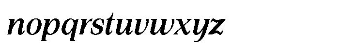 Silvera Text Bold Italic Font LOWERCASE