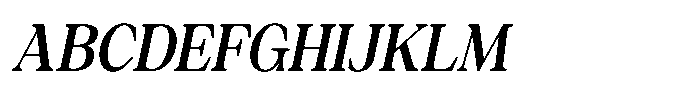 Silvera Text Bold Slanted Font UPPERCASE
