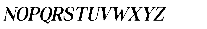 Silvera Text Bold Slanted Font UPPERCASE