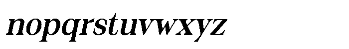Silvera Text Bold Slanted Font LOWERCASE