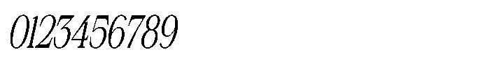 Silvera Text Condensed Slanted Font OTHER CHARS