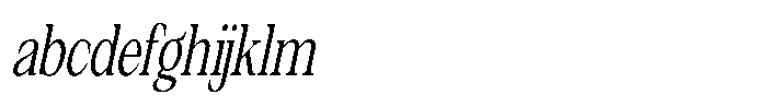 Silvera Text Condensed Slanted FONT