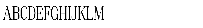 Silvera Text Condensed Font UPPERCASE