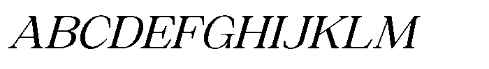 Silvera Text Expanded Italic Font UPPERCASE