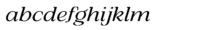 Silvera Text Expanded Italic FONT
