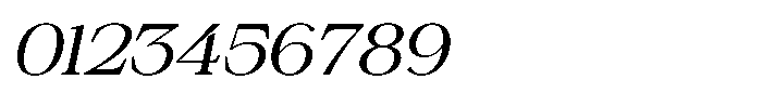 Silvera Text Expanded Slanted Font OTHER CHARS
