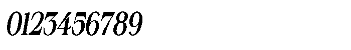 Silvera Text Extra Bold Condensed Italic Font OTHER CHARS