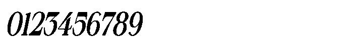 Silvera Text Extra Bold Condensed Slanted Font OTHER CHARS
