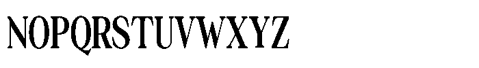 Silvera Text Extra Bold Condensed Font UPPERCASE