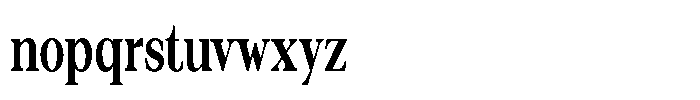 Silvera Text Extra Bold Condensed Font LOWERCASE