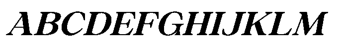 Silvera Text Extra Bold Expanded Italic Font UPPERCASE