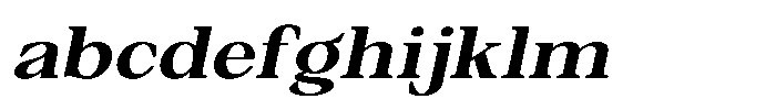 Silvera Text Extra Bold Expanded Slanted FONT