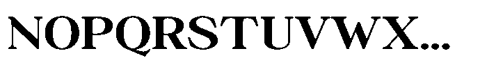 Silvera Text Extra Bold Expanded Font UPPERCASE