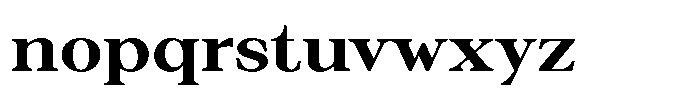 Silvera Text Extra Bold Expanded Font LOWERCASE