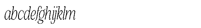 Silvera Text Extra Light Condensed Italic FONT
