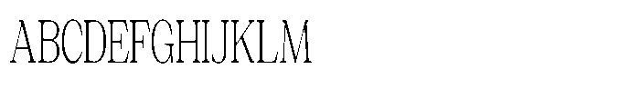 Silvera Text Extra Light Condensed Font UPPERCASE