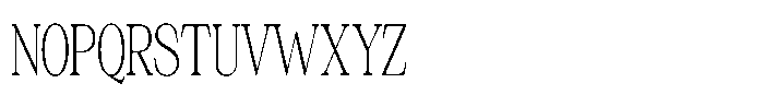 Silvera Text Extra Light Condensed Font UPPERCASE