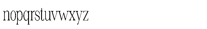 Silvera Text Extra Light Condensed Font LOWERCASE
