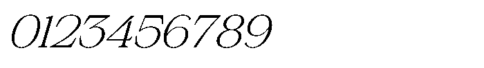 Silvera Text Extra Light Expanded Italic Font OTHER CHARS