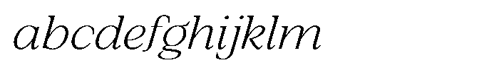 Silvera Text Extra Light Expanded Italic FONT