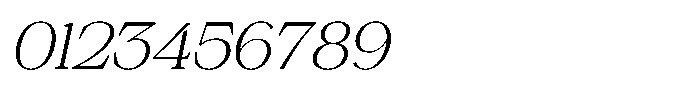 Silvera Text Extra Light Expanded Slanted Font OTHER CHARS