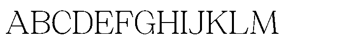 Silvera Text Extra Light Expanded Font UPPERCASE