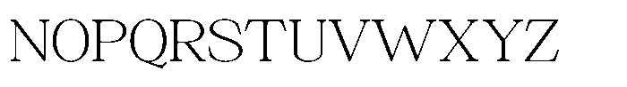Silvera Text Extra Light Expanded Font UPPERCASE